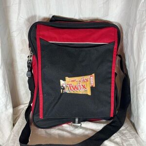 Red and Black Men's Messenger Bag